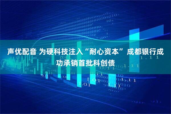 声优配音 为硬科技注入“耐心资本” 成都银行成功承销首批科创债